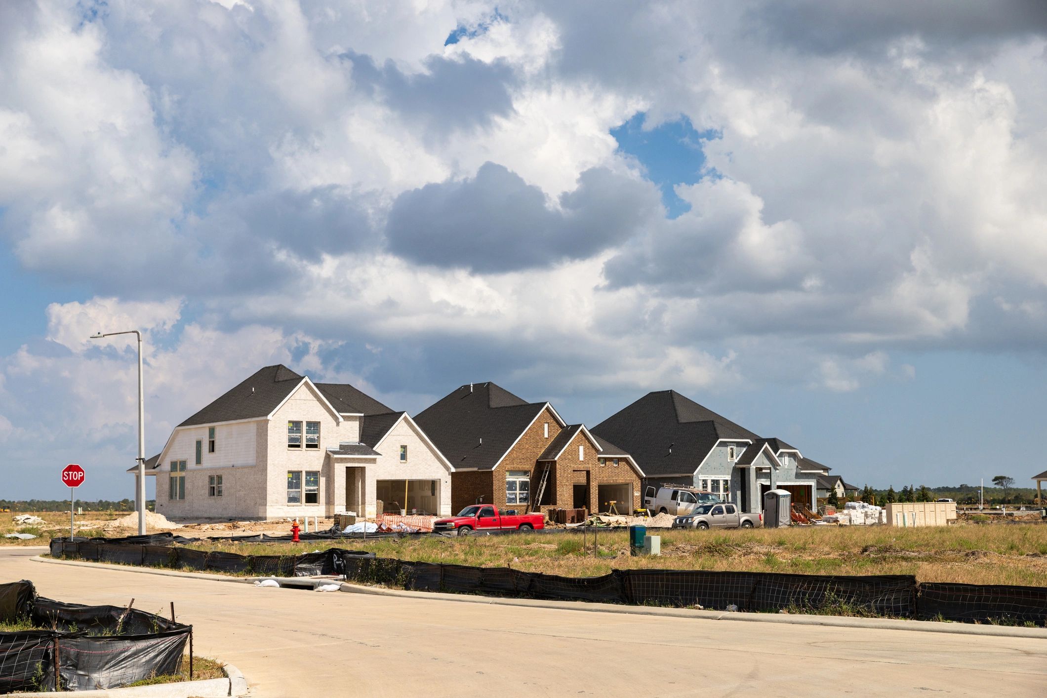 Neighborhood homes in Texas